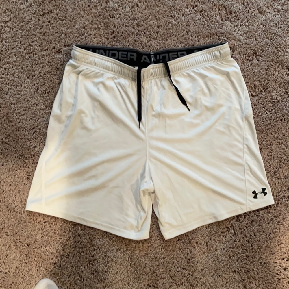 Under Armour White Athletic Shorts